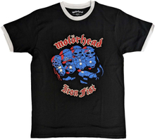 Motorhead Unisex Ringer T-Shirt: Iron Fist (Large)