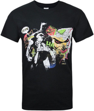 Batman Official Mens Joker Graffiti T-Shirt