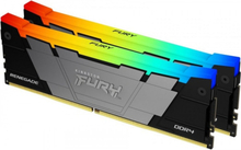 Kingston FURY Renegade RGB DDR4 3200 MHz CL16 32 Gt -muistimodulipakkaus, musta/hopea