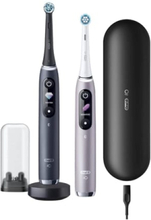 Oral-B | iO 9 Series Duo | Electric Toothbrush | Rechargeable | For adults | ml | Number of heads | Black Onyx/Rose | Number of brush heads included