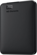 Western Digital Elements Portable, 5 TB, 3.2 Gen 1 (3.1 Gen 1), Musta