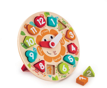 Hape Clock Form Puzzle with raised pieces