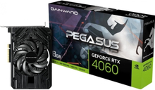 Gainward GeForce RTX 4060 Pegasus, GeForce RTX 4060, 8 GB, GDDR6, 128 bittiä, 7680 x 4320 pikseliä, PCI Express 4.0