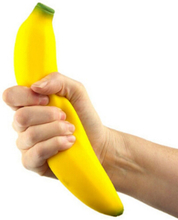 SQUEEZE AND STRETCHABLE STRESS BANANA! PRANK FUN
