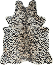 Tekotalja beige musta 150 x 200 cm keinoturkis pörröinen gepardikuvio liukumaton rustiikkinen