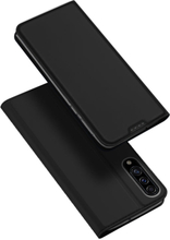 Samsung Galaxy A50 / A50s / A30s DUX DUCIS Skin Pro -sarjan nahkainen puhelinkotelo (musta)