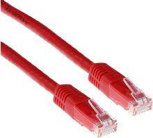 ACT Red 5 meter LSZH U/UTP CAT6A patch cable with RJ45 connectors