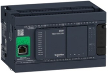Schneider Ohjelmoitava ohjain 24 I/O-rele Ethernet/CANopenModicon M241-24I/O (TM241CEC24R)