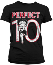 Betty Boop Perfect 10 tyttömäinen t-paita Svart