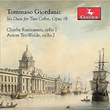 Tommaso Giordani : Tommaso Giordani: Six Duos for Two Cellos, Opus 18 CD (2021)
