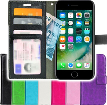 TOPPEN iPhone 7/iPhone 8 Wallet Case ID Nahkakotelo Lompakkokotelo