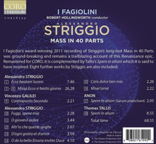 Alessandro Striggio : Alessandro Striggio: Mass in 40 Parts CD (2023)