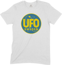 UFO SWEDEN - T-SHIRT, LOGO (VIT)