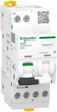 Schneider Electric iC40 ARC. tulovirta: 16 A, tulotaajuus: 50 Hz, nimellisjännite: 230 V. laukaisukäyrän tyyppi: tyyppi B, kytkentäkyky: 3000 A, napo