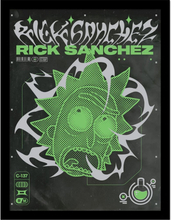 Rick And Morty 90S Rave Rickvival Rick Framed Poster
