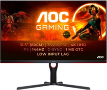 AOC G3 U32G3X, 80 cm (31,5"), 3840 x 2160 pikseliä, 4K Ultra HD, LED, 1 ms, musta, punainen