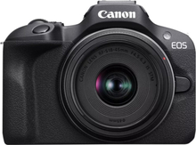 Canon EOS R100 + RF-S 18-45mm F4.5-6.3 IS STM Kit MILC 24,1 MP CMOS 6000 x 4000 pikseliä Musta