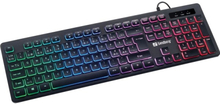 Sandberg Stealth Gamer Keyboard NORDIC, langallinen, USB, kalvo, QWERTY, RGB LED, musta