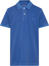 Sunfaded Pique Ss Rugger Tops T-shirts Polo Shirts Short-sleeved Polo Shirts Blue GANT