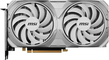 MSI GeForce RTX 4070 VENTUS 2X WHITE 12G OC - Grafikkortti - GeForce RTX 4070 - 12 GB GDDR6X - PCIe 4.0 - HDMI, 3 x DisplayPort - hvid - boks - boks
