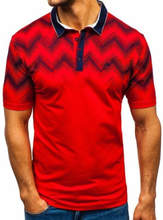Koszulka polo męska czerwona Denley 6601