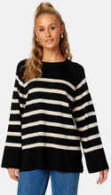 Object Collectors Item Ester LS Knit Top Black Stripes:Sandsh L
