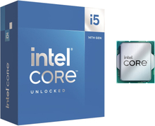Intel® | Core™ i5-14600K - 14-ydin - 3,5 GHz (jopa 5,3 GHz Turbo) - LGA1700-liitin - Intel® UHD -grafiikka | Laatikko (ilman jäähdytintä)