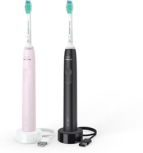 Philips Sonicare Series 3100 HX3675/15 - Electric toothbrush - Black & Pink - Duopack