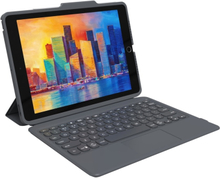 ZAGG Pro Keys, QWERTY, Pohjoismainen, Tasohiiri, Apple, 10.2-inch iPad (7th & 8th gen.), Musta