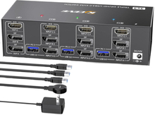 KC-KVM303DH 8K 60Hz USB3.0 DP+DP+HDMI Triple Monitors KVM Switch(EU Plug)