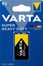 Varta 6F22/9 V Block (2022) batteri, 1 st. blister Zink- kol batteri, 9 V