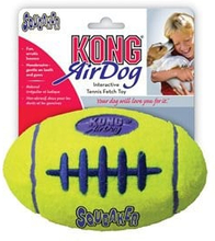 Hundleksak Kong Airdog Squeaker Fotball Neongul L
