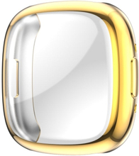 For Fitbit Versa 4 Shockproof TPU Protective Watch Case(Gold)