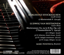 Ludwig van Beethoven : Beethoven: Hammerklavier Sonata Opus 106/Stockhausen:…