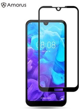 AMORUS Full Glue Silk Printing Tempered Glass Full Screen Protector for Huawei Y5 (2019) / Honor 8S