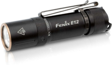 Fenix E12 V2.0, Käsikokoinen taskulamppu, Musta, Alumiini, IP68, LED, 50000 h
