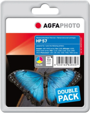 AgfaPhoto - 2er-Pack - 24 ml - Farbe (Cyan, Magenta, Gelb) - kompatibel - Tintenpatrone (Alternative zu: HP 57, HP C6657A, HP C9503AE) - für HP Offic