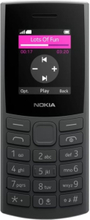 Nokia 105 4G (2023), Perusmalli, Kaksois-SIM, 4,57 cm (1.8"), Bluetooth, 1450 mAh, Puuhiili