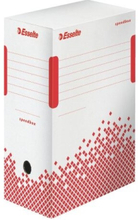 Esselte arkistolaatikko SPEEDBOX, DIN A4, valkoinen/punainen, (S)150mm 100% kierrätyskartongista, 100% kierrätettävissä, - 25 kpl (623909)