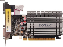 ZOTAC NVIDIA® GeForce® GT 730 - Näytönohjain - GF GT 730 - 4 Gt DDR3 - PCIe 2.0 x16 matala profiili - DVI, D-Sub, HDMI - ilman tuuletinta
