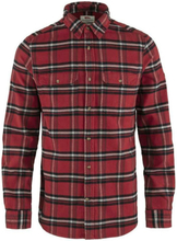 Övik Heavy Flannel Shirt M Red Oak-Fog