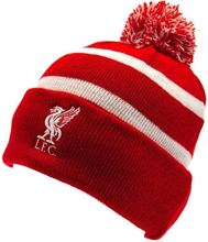 Liverpool FC Unisex Adult Bobble Knitted Stripe Beanie