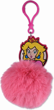 Super Mario Pom Pom Princess Peach Keyring