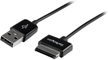 StarTech.com USB2ASDC3M matkapuhelimen kaapeli Musta 3 m USB A Asus 40-pin