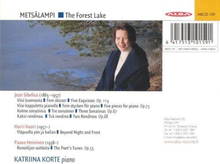 Jean Sibelius : Katriina Korte: Metsälampi (The Forest Lake) CD (2018)