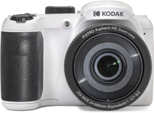 Kodak PIXPRO AZ255, 16,35 MP, 4608 x 3456 pikseliä, BSI CMOS, 25x, Full HD, Valkoinen