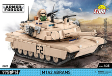 COBI-2622 M1A2 Abrams Yhdysvaltain armeijan säiliö - 975 kappaletta