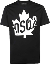 Dsquared2 S74GD0786 DSQ2 Leaf Logo Black T-shirt