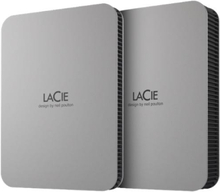 LaCie Mobile Drive STLR5000400 - Apple Exclusive - kiintolevy - 5 TB - ekstern (bærbar) - USB 3.2 Gen 1 (USB-C stikforbindelse) - avaruudenharmaa - m