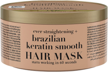 Brazilian Keratin Smooth Hair Mask Hårmaske Nude Ogx*Betinget Tilbud